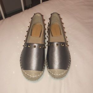 Studded leather shoes